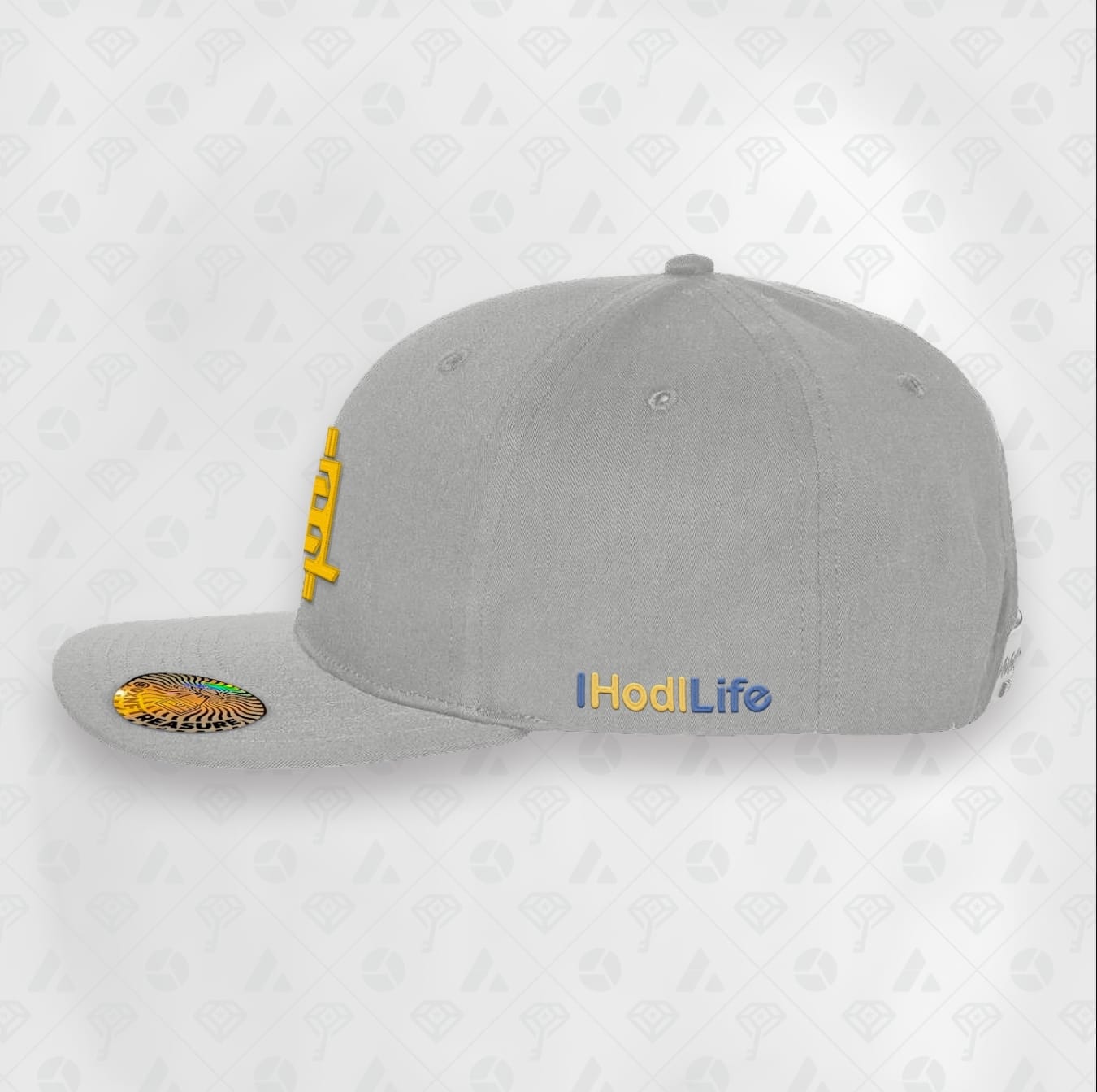 Grey, IHL Flat Brim Smart Hat