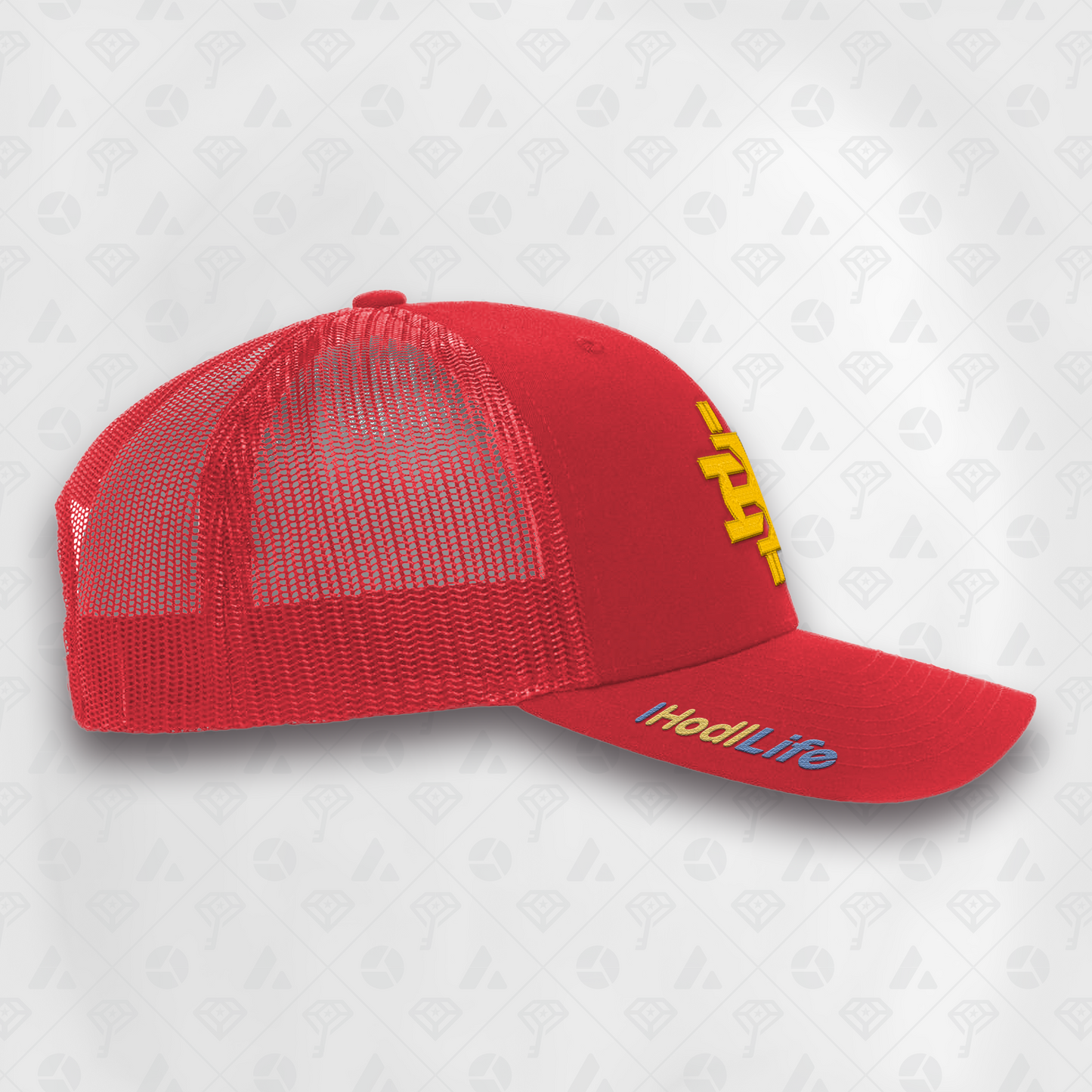 Red, IHL Curved Brim Smart Hat